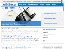Tablet Screenshot of abisa.pl